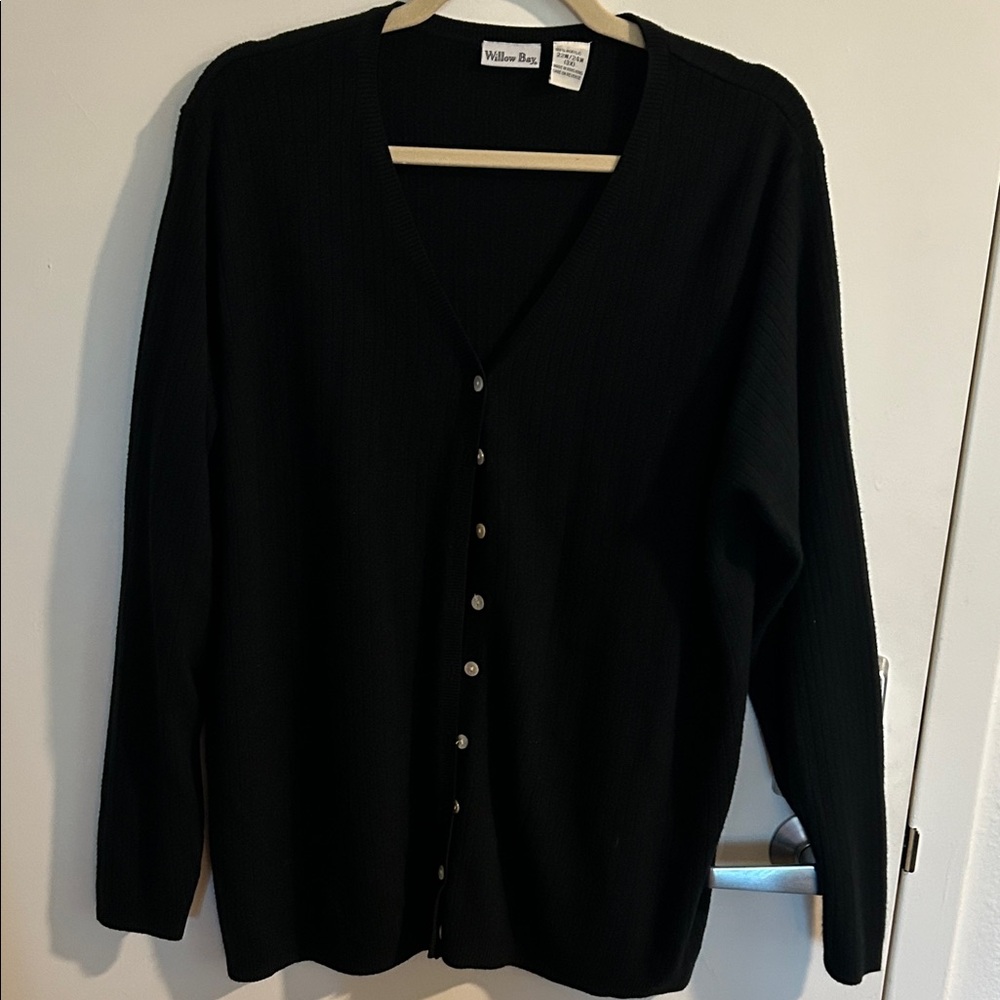 Willow Ridge Black Women's Cardigan Sweater